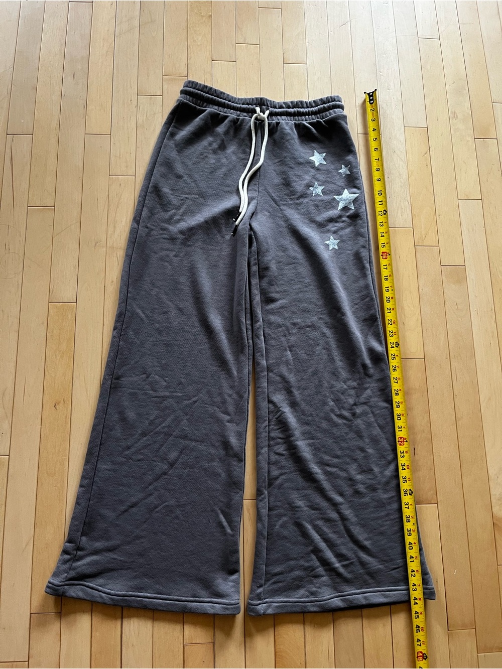 Chaser Gray Star Sweatpants with Drawstring